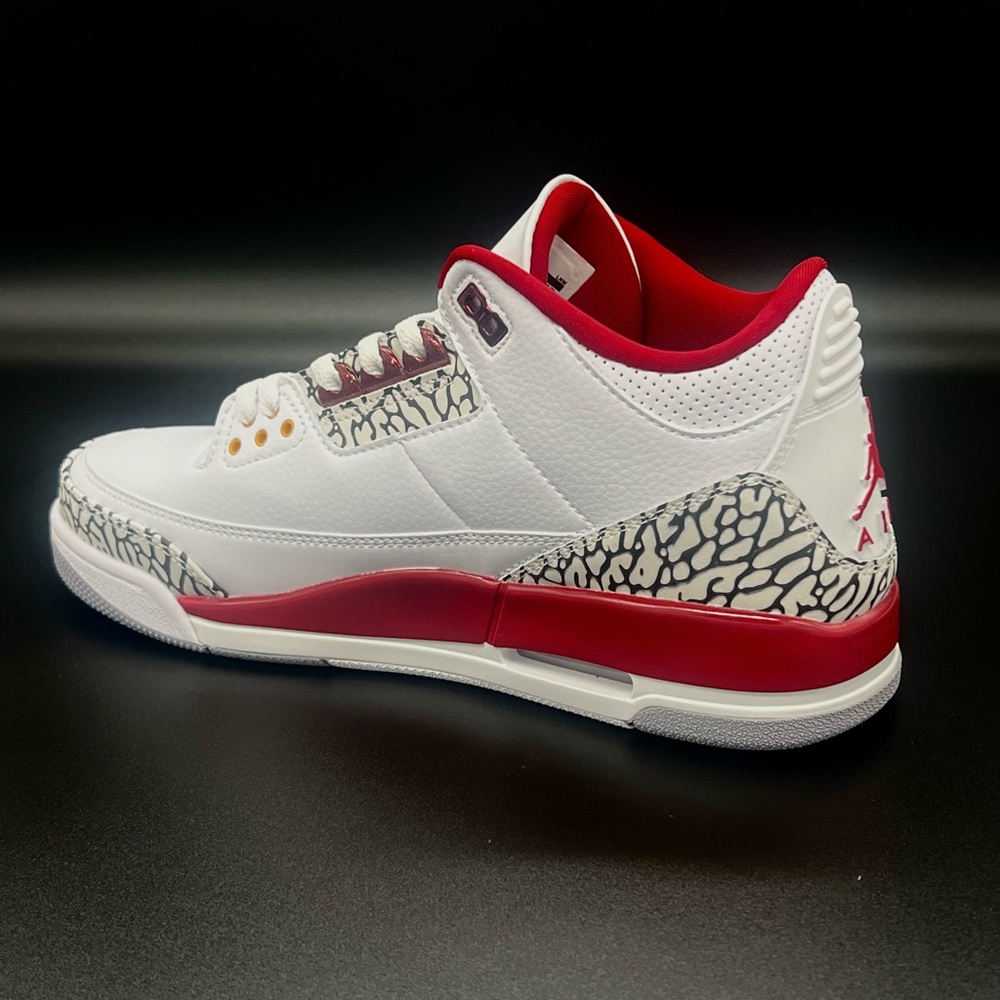 Jordan 3 Cardinal Red - Picture 8 of 9